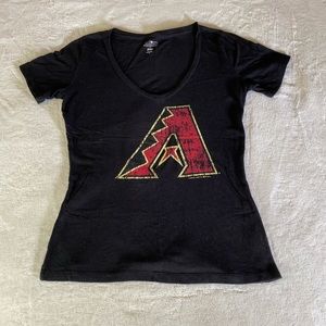 Black Arizona Diamond Backs Women’s Scoop Neck Tee
